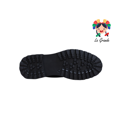 4820 ECCOFLEX Negro Flother Piel Bota para Caballero