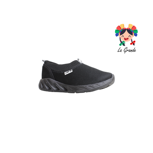 021 JR Negro Negro Tenis Casual para Dama y Joven
