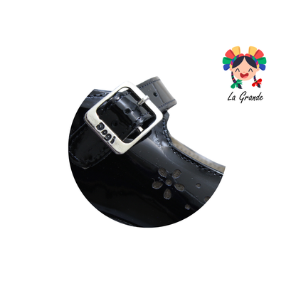 902 DOGI Negro Charol Zapato Escolar para Niña y Dama