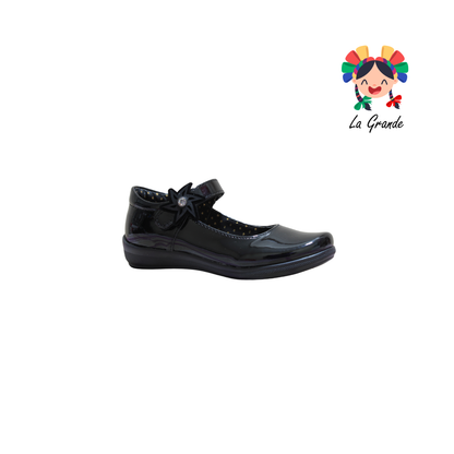 14001 LUPITAS Negro Charol Zapato Escolar para Niña