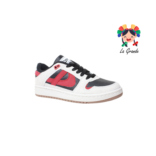 010899 PANAM Negro Beige Napa Tenis Casual Original para Dama y Joven