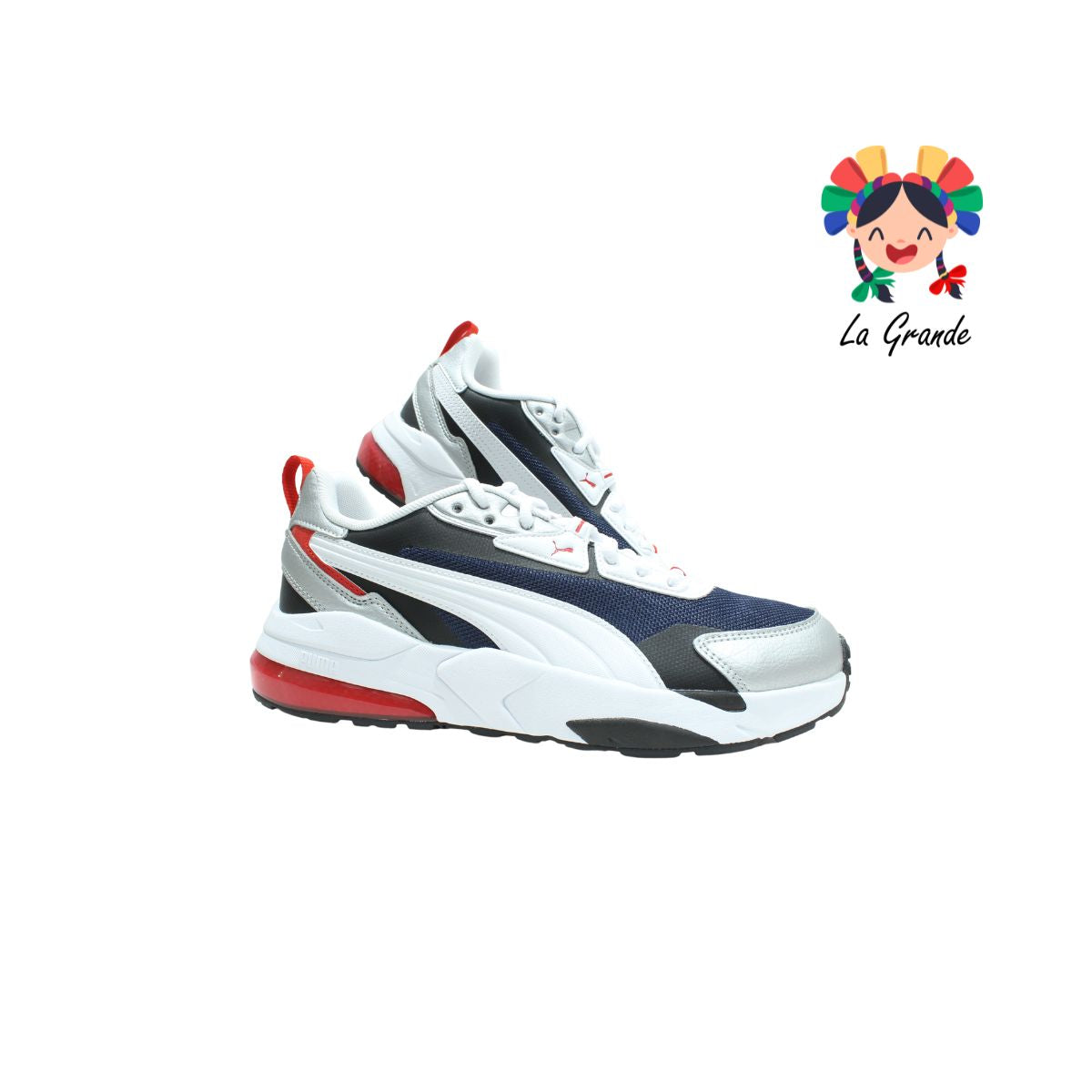 7002 PUMA Marino Blanco Sint Tenis Importado Original para Caballero