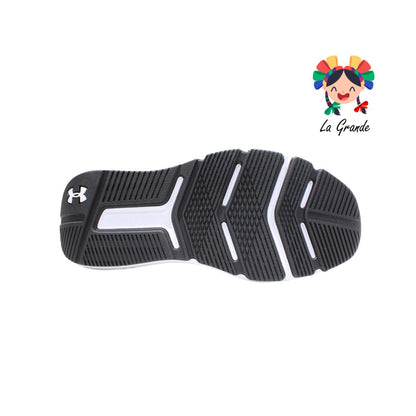 7004 UNDER ARMOUR Negro Blanco Tenis Deportivo Original Importado para Dama y Joven