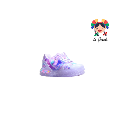 700 HUNTRI ON KIDS Lila Multicolor Sint Tenis con Luces Led para Bebé y Niña