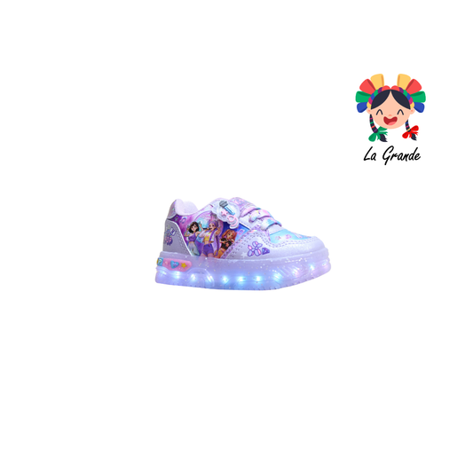 700 HUNTRI ON KIDS Lila Multicolor Sint Tenis con Luces Led para Bebé y Niña