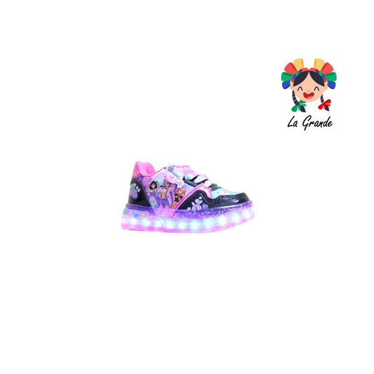 700 HUNTRI ON KIDS Negro Multicolor Sint Tenis con Luces Led para Bebé y Niña