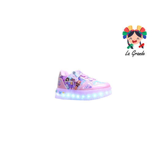 700 HUNTRI ON KIDS Rosa Multicolor Sint Tenis con Luces Led para Bebé y Niña