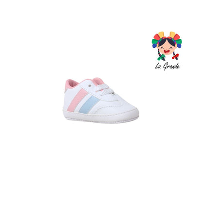 700 JACK Blanco Combinado Sintético Tenis Casual para Bebé