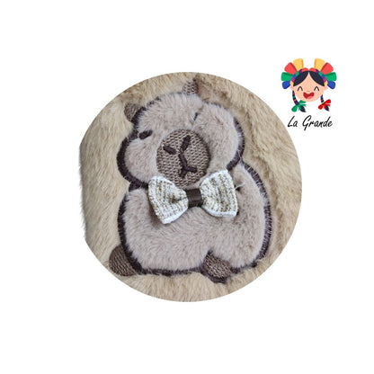 701155 MT Multicolor Capibara Pantufla Afelpada para Dama y Joven y Caballero