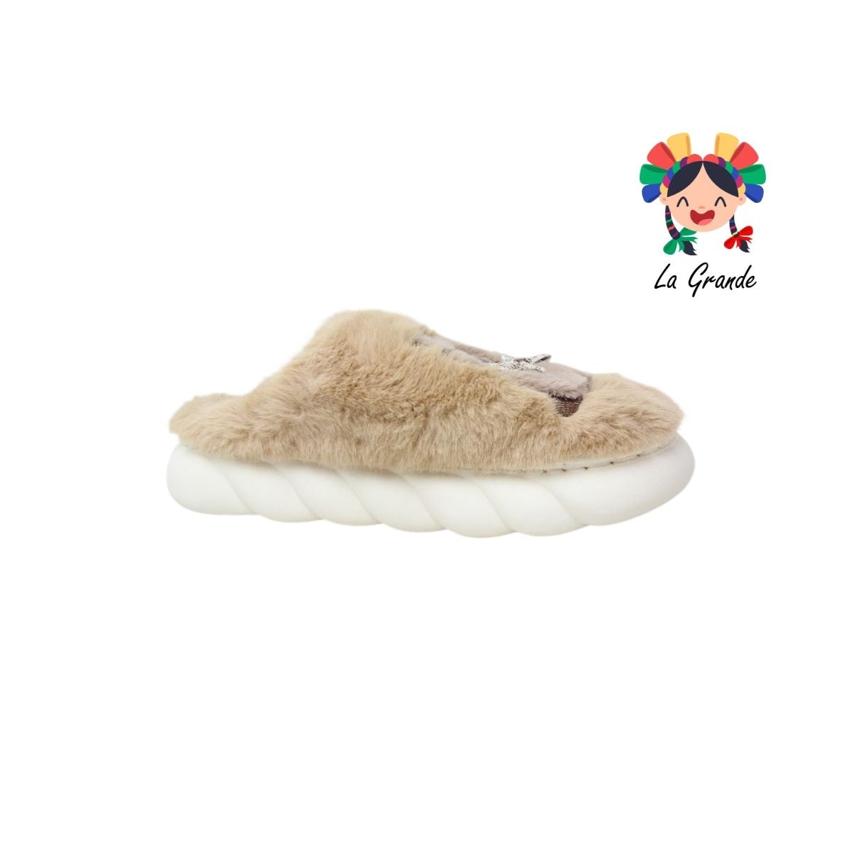 701155 MT Multicolor Capibara Pantufla Afelpada para Dama y Joven y Caballero