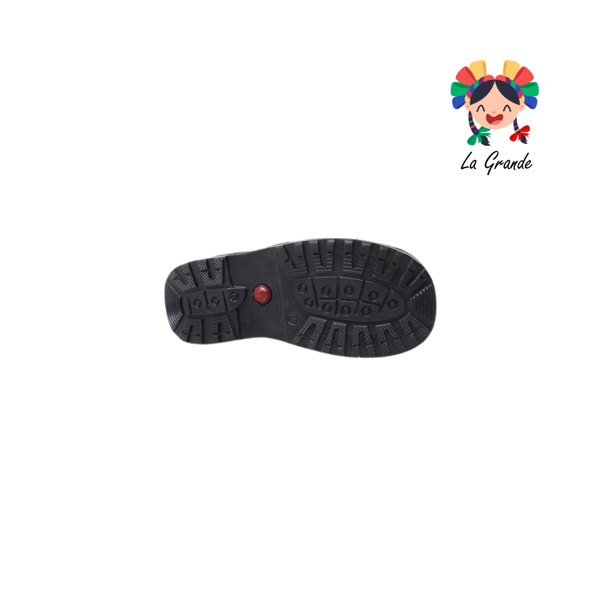701 TOY BOX Negro Piel Zapato Tipo Bota Escolar para Niño