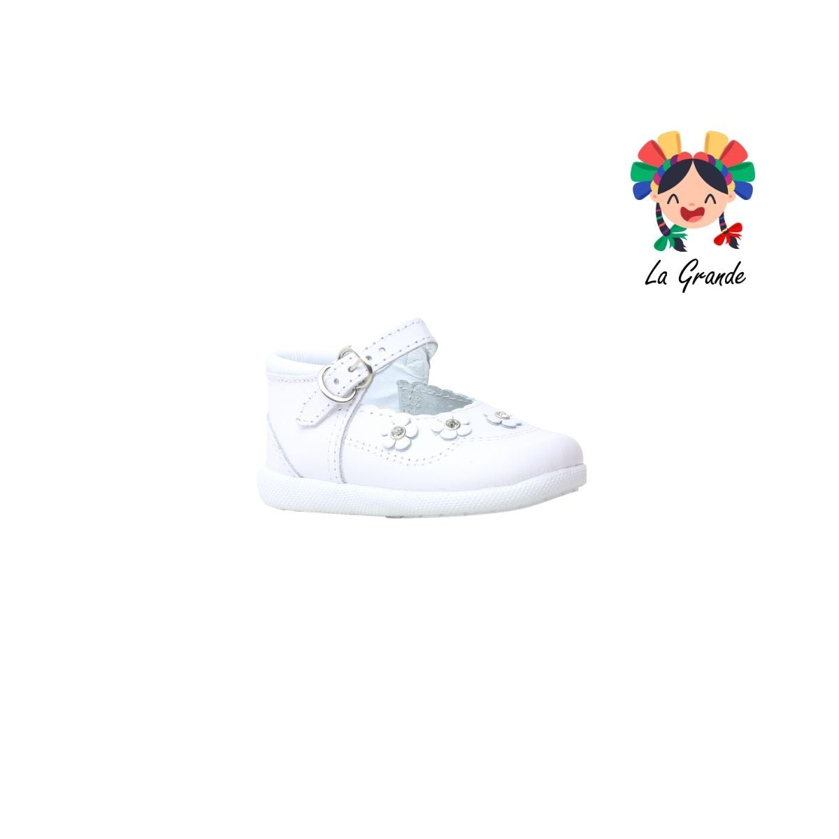 703 KARIÑITOS Blanco Piel Zapato Casual para Bebé