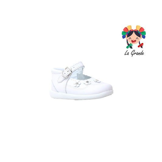 703 KARIÑITOS Blanco Piel Zapato Casual para Bebé