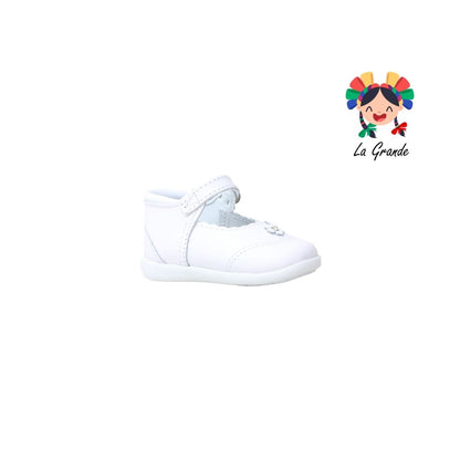 703 KARIÑITOS Blanco Piel Zapato Casual para Bebé