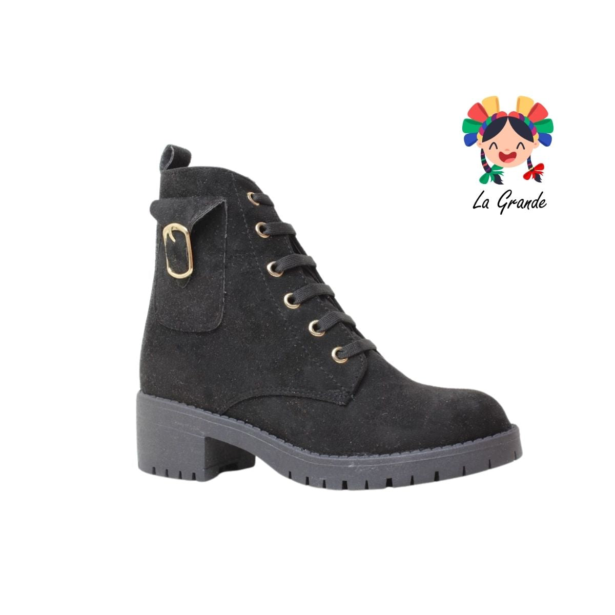 704 YUL Negro Prisco Bota para Dama