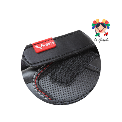 705-R VELRA Negro Sint Zapato Escolar para Joven