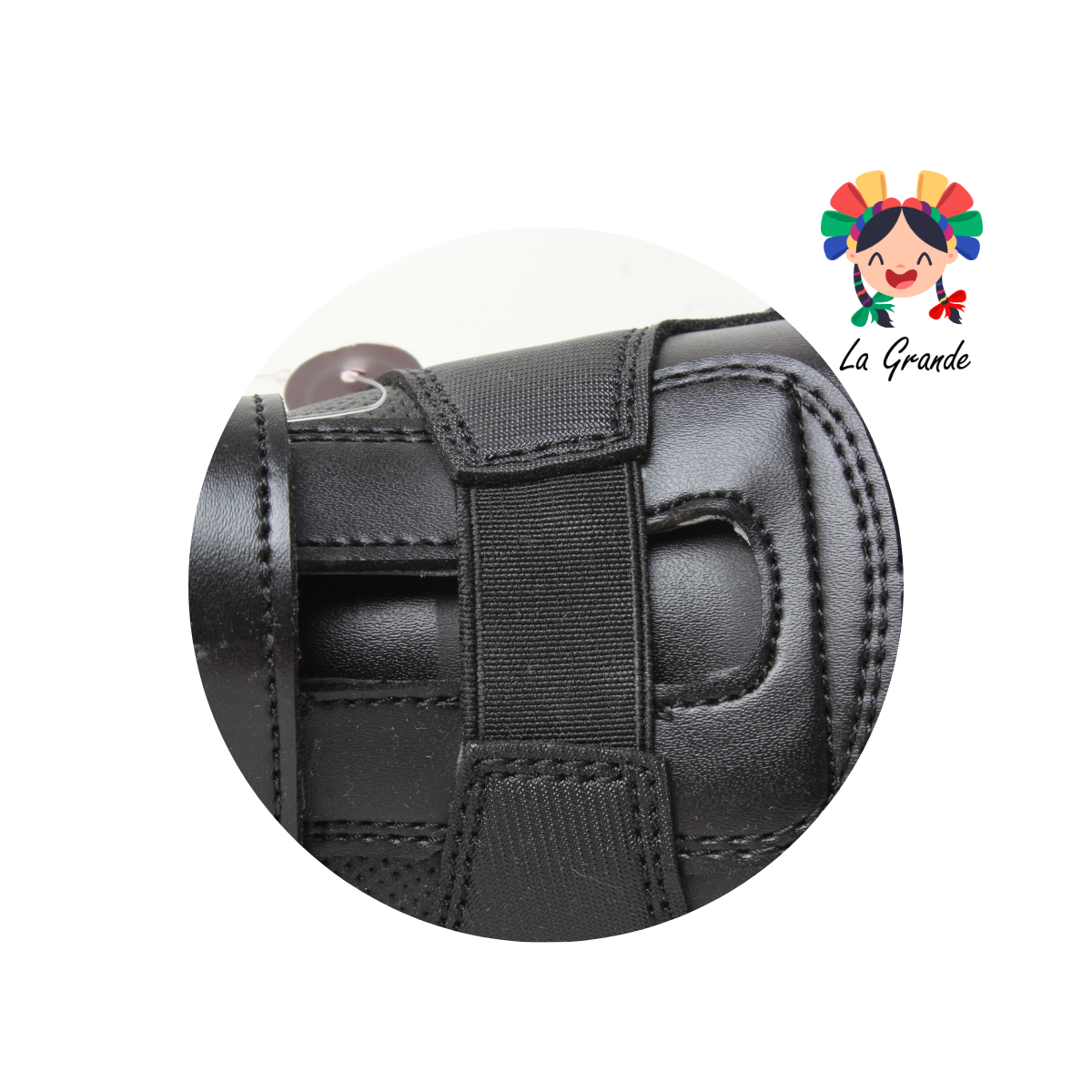 705-R VELRA Negro Sint Zapato Escolar para Joven