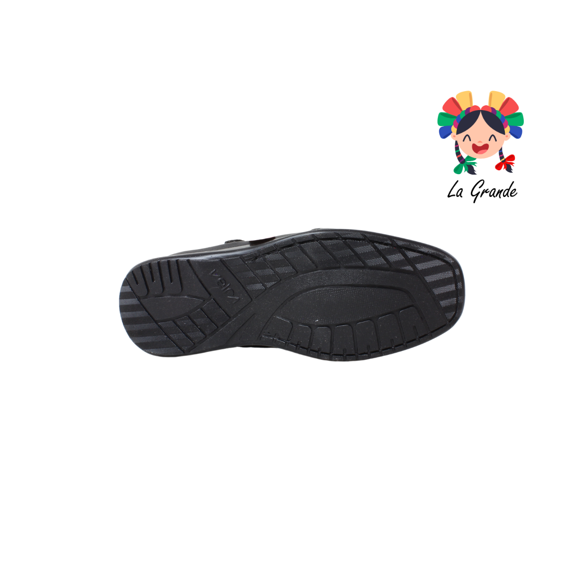 705-R VELRA Negro Sint Zapato Escolar para Joven