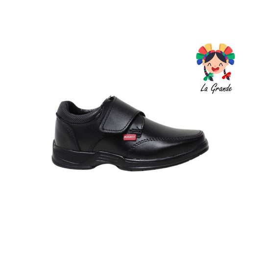 706 BUGATY SHOES Negro Sint zapato Escolar para Niño y joven
