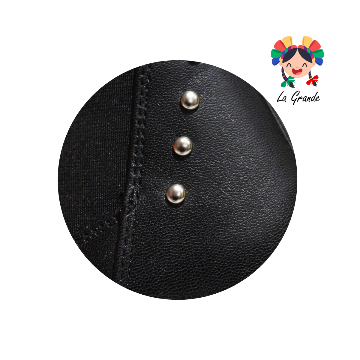 708 YUL Negro Piel Bota para Niña y  Dama