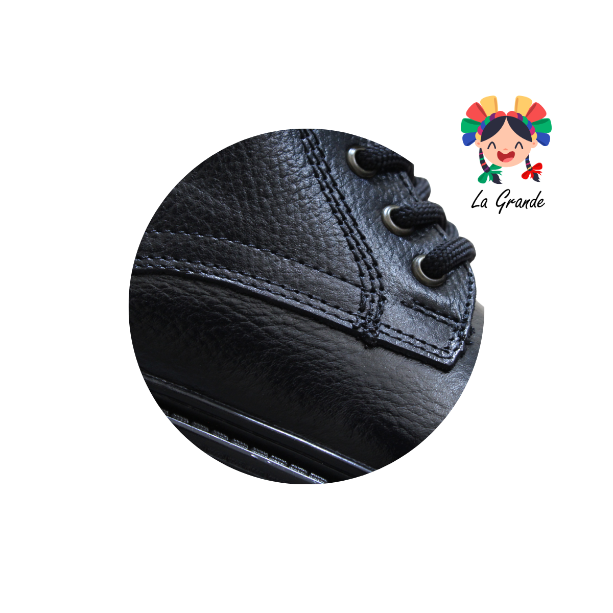 4820 ECCOFLEX Negro Flother Piel Bota para Caballero