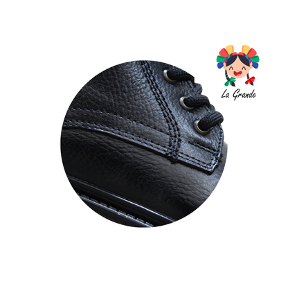 4820 ECCOFLEX Negro Flother Piel Bota para Caballero