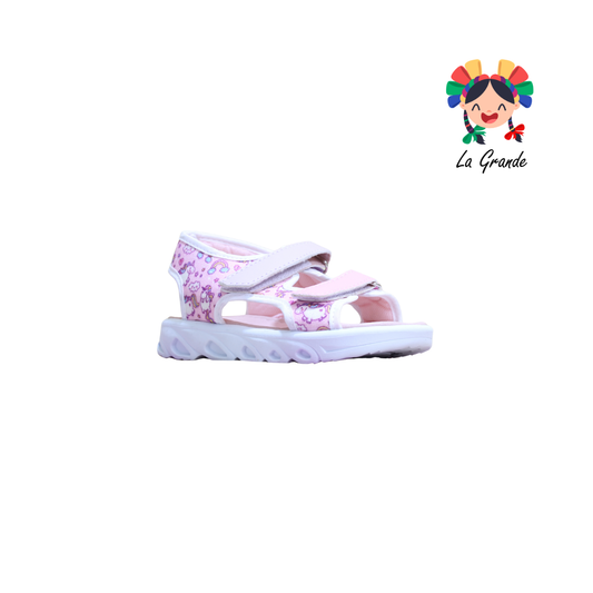 223302 PEKE KIDS Blanco Unicornio Sint Huarache Casual para Niña