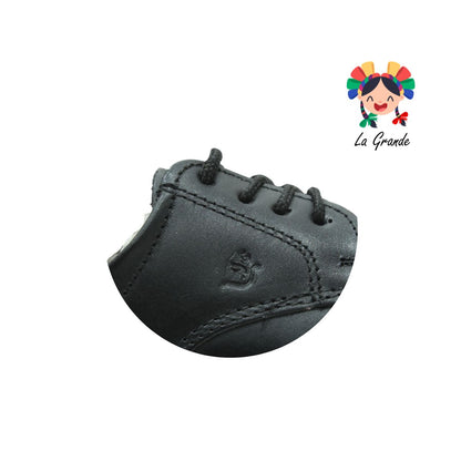 7100 NEVADA Negro Piel Zapato para Joven