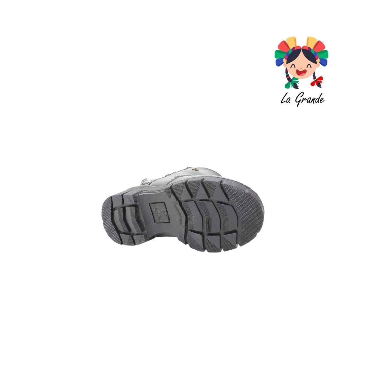 7109 LADY FLORES Negro Charol Botín Casual para Niña