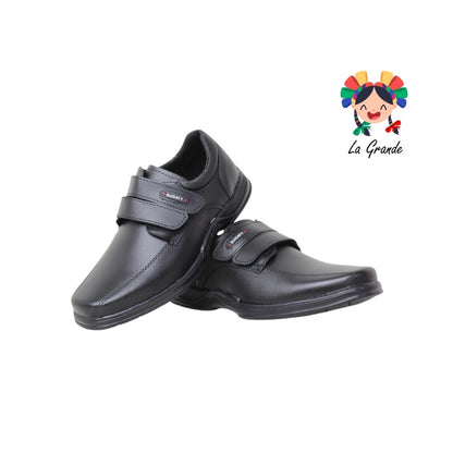 710 BUGATY SHOES Negro Sintético Zapato Escolar para Joven