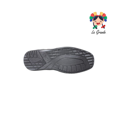 719 VELRA Negro Sint Zapato Escolar para Joven y Caballero