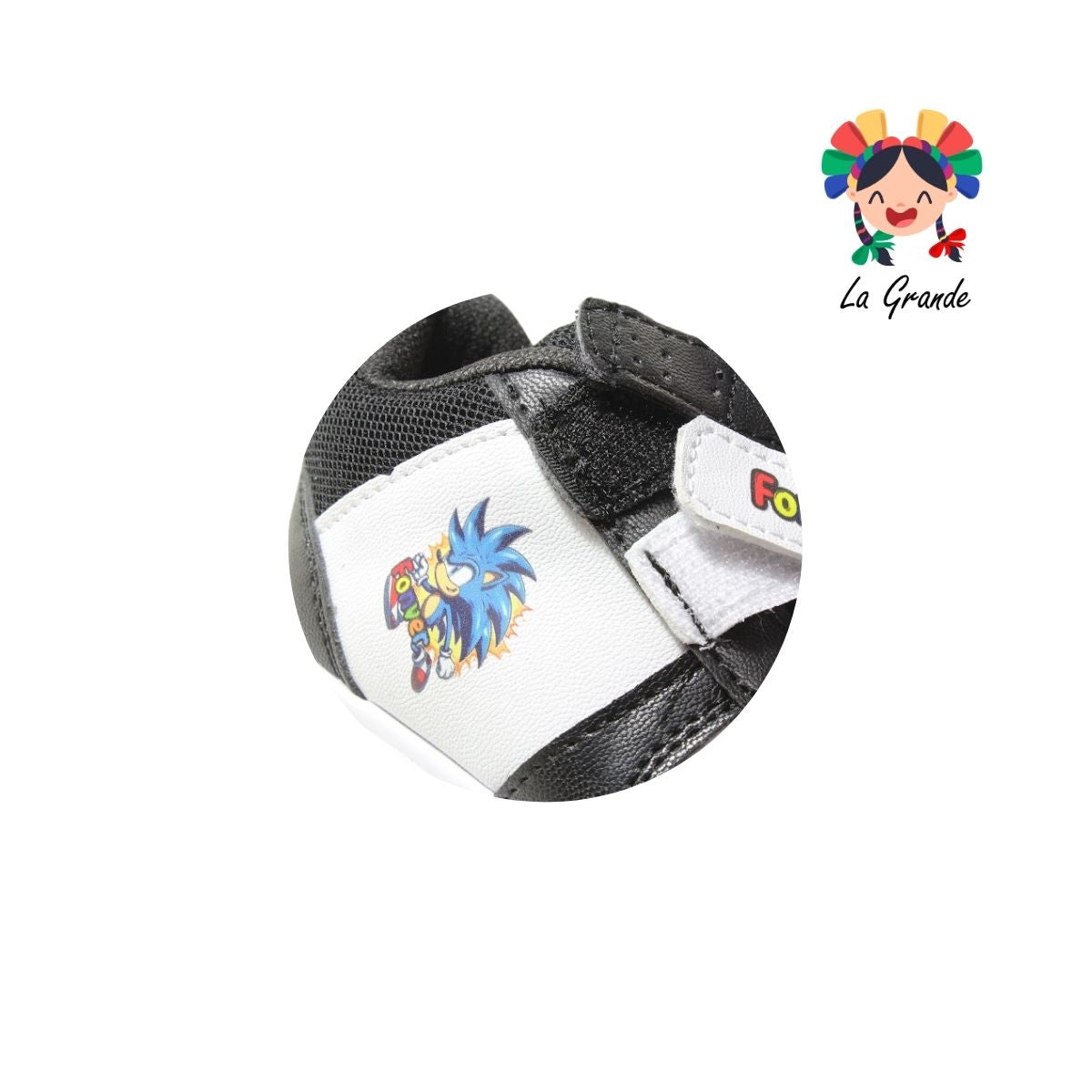 720 FON-VER Bco Ngo Bco Soni Sint Tenis Casual para Niña y Niño