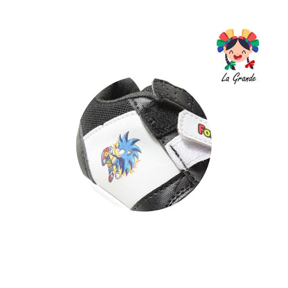 720 FON-VER Bco Ngo Bco Soni Sint Tenis Casual para Niña y Niño