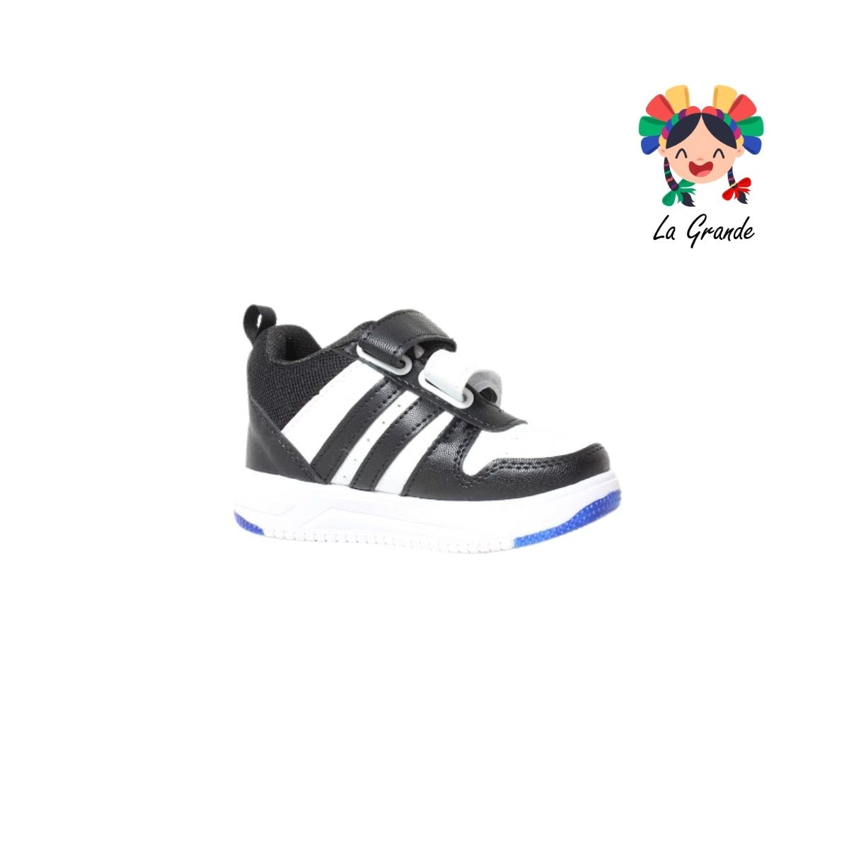 720 FON-VER Bco Ngo Bco Soni Sint Tenis Casual para Niña y Niño