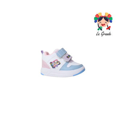 720 FON-VER Blui Cielo Lila Sintético Tenis Casual para Bebé y Niña