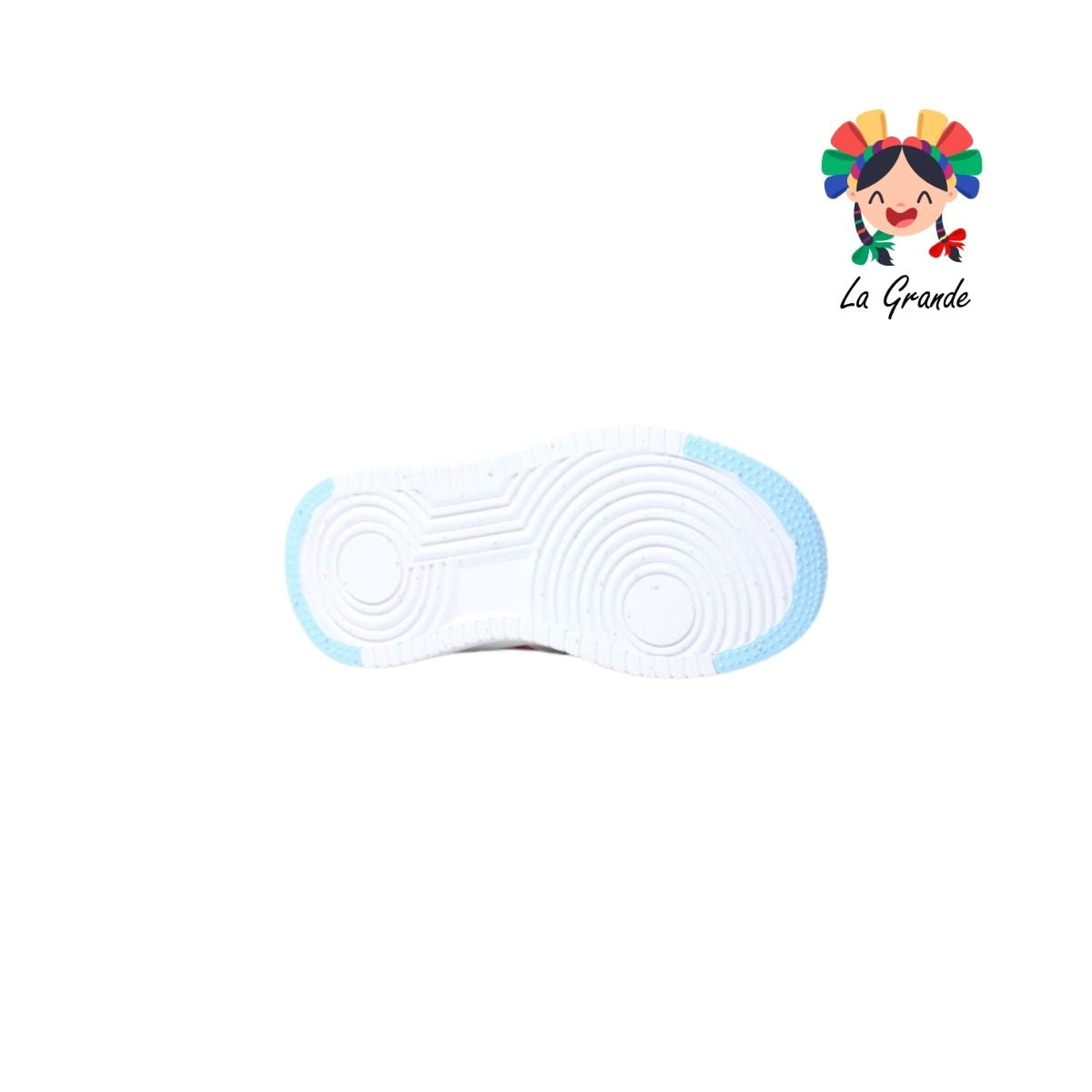 720 FON-VER Blui Cielo Lila Sintético Tenis Casual para Bebé y Niña
