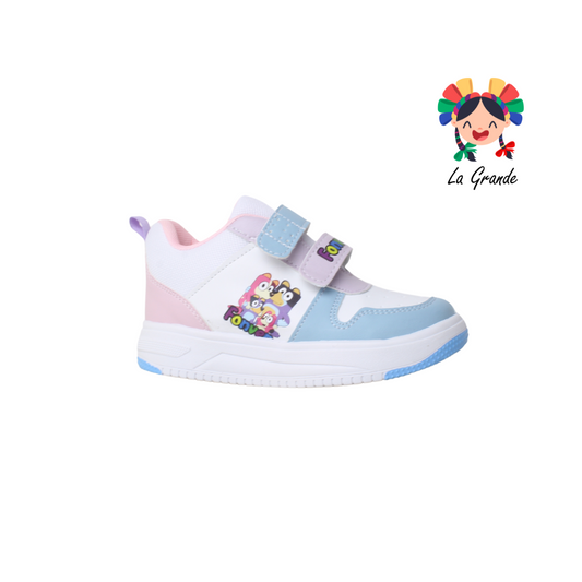 720 FON-VER Blui Cielo Lila Sintético Tenis Casual para Bebé y Niña