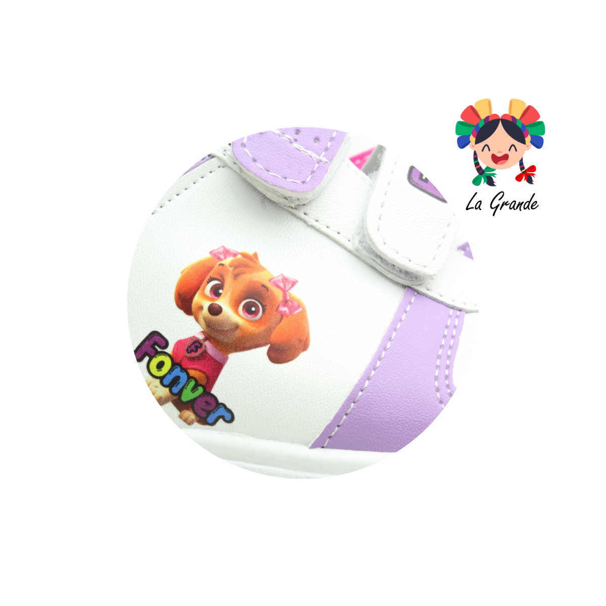 720 FON-VER Blanco Lila Sint Tenis Casual para Niña