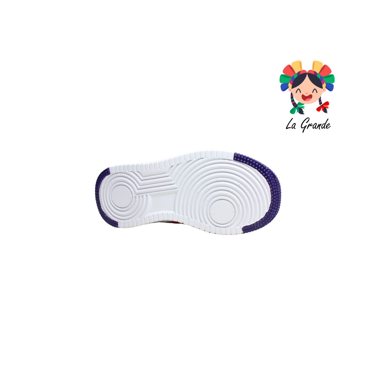 720 FON-VER Blanco Lila Sint Tenis Casual para Niña