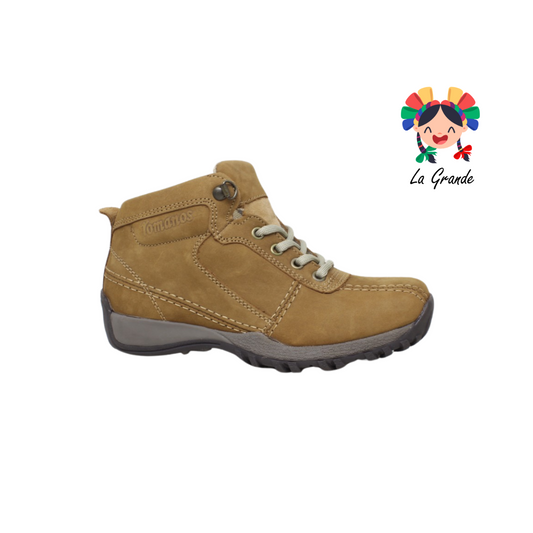 722 ROMANOS Avellana Piel Nobuck Bota Casual para Dama, Joven y Caballero