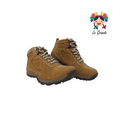 722 ROMANOS Avellana Piel Nobuck Bota Casual para Dama, Joven y Caballero