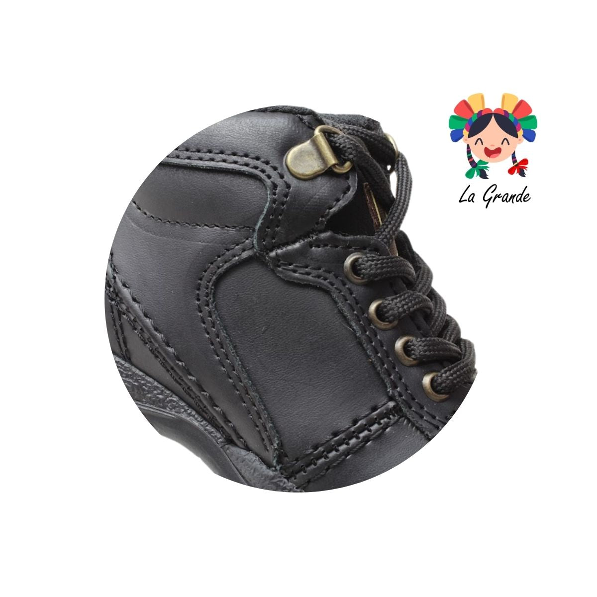 722 SPEEDY Negro Sint Bota Casual para Niña, Niño, Joven, Dama y Caballero