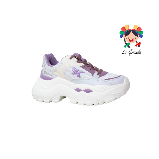 7240 MAKKENA Gris Púrpura Tenis Casual para Dama