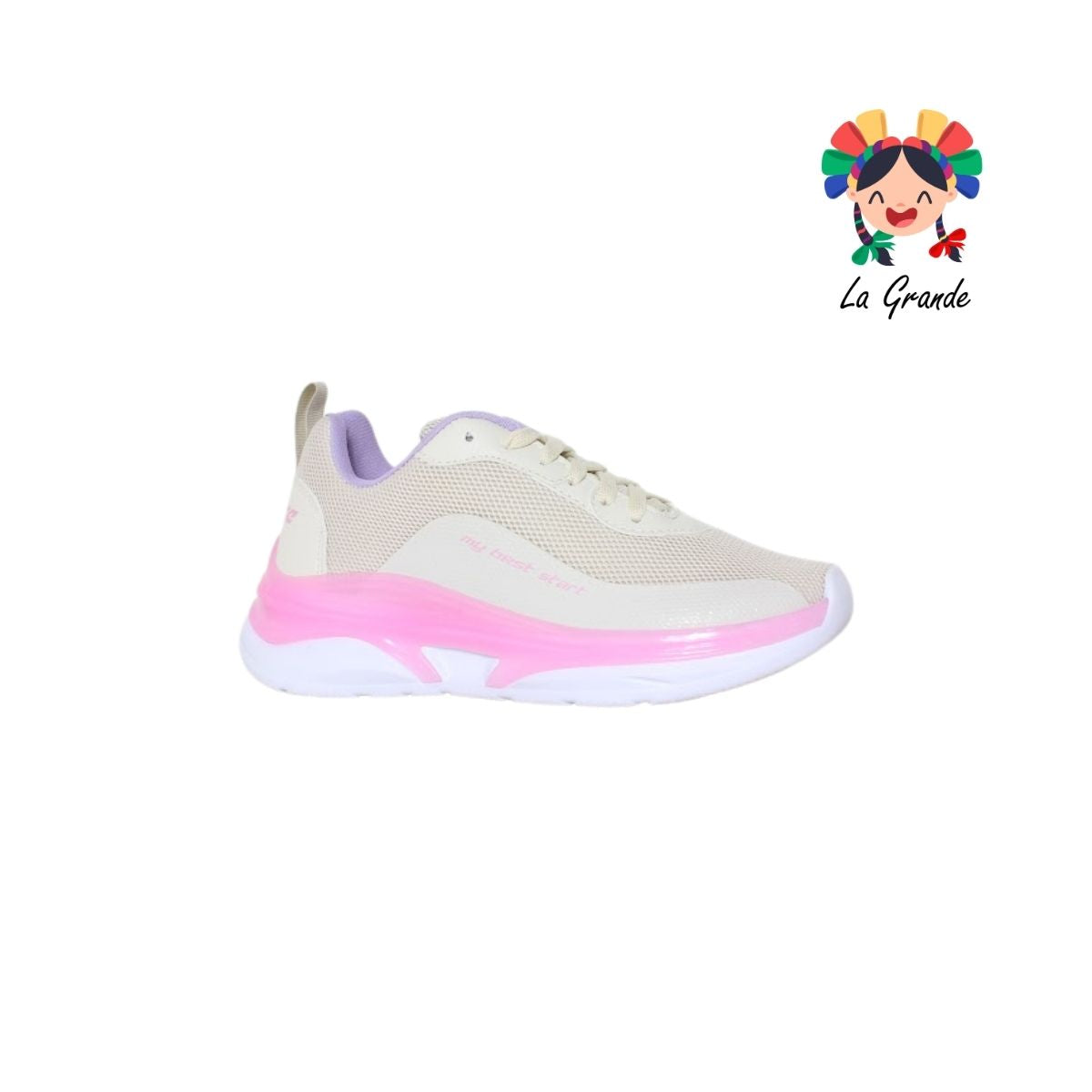 7250 SCARE Latte Uva Tenis Deportivo para Dama