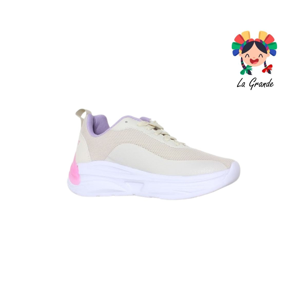 7250 SCARE Latte Uva Tenis Deportivo para Dama