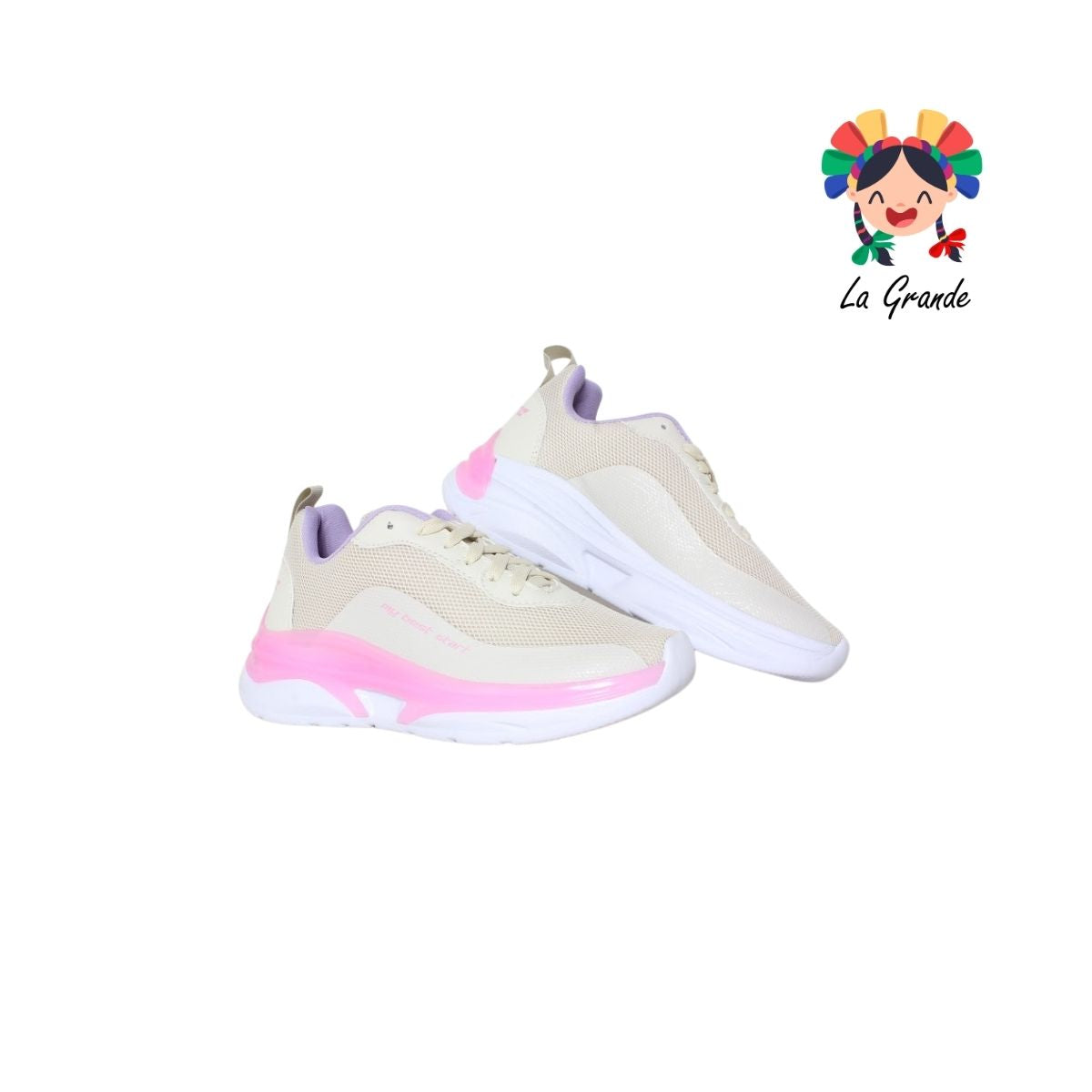 7250 SCARE Latte Uva Tenis Deportivo para Dama
