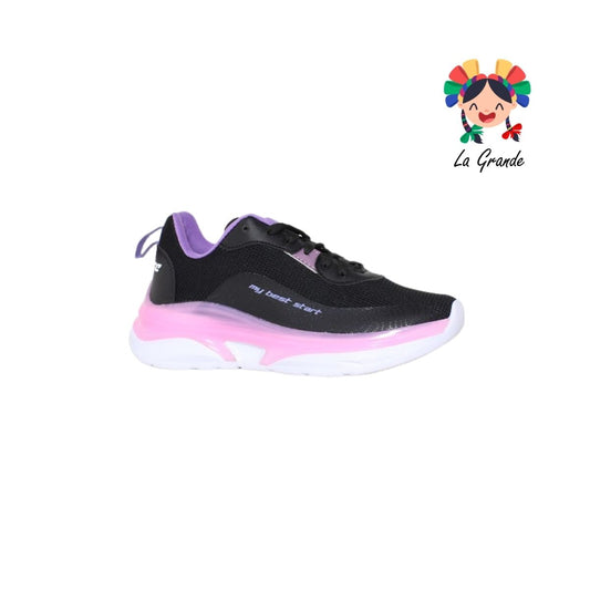 7250 SCARE Negro Uva Tenis Deportivo para Dama