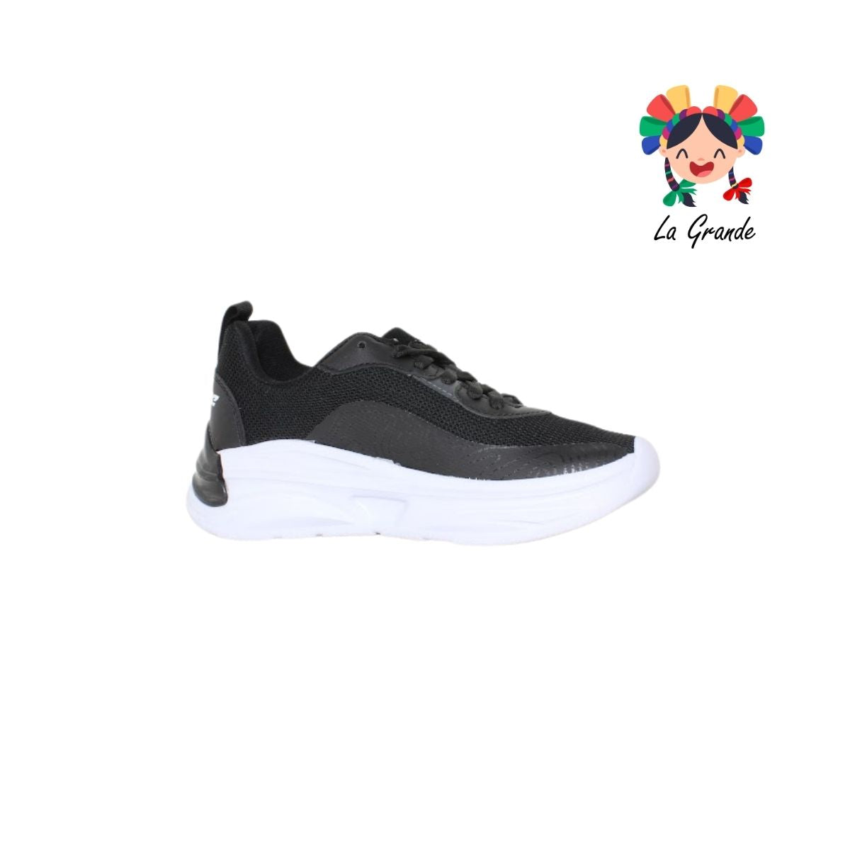 7250 SCARE Negro Blanco Tenis Deportivo para Dama