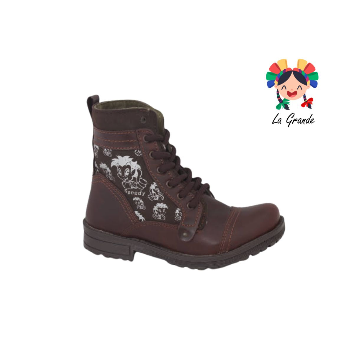 7282 SPEEDY Café Bota de Montaña para Niño y Niña