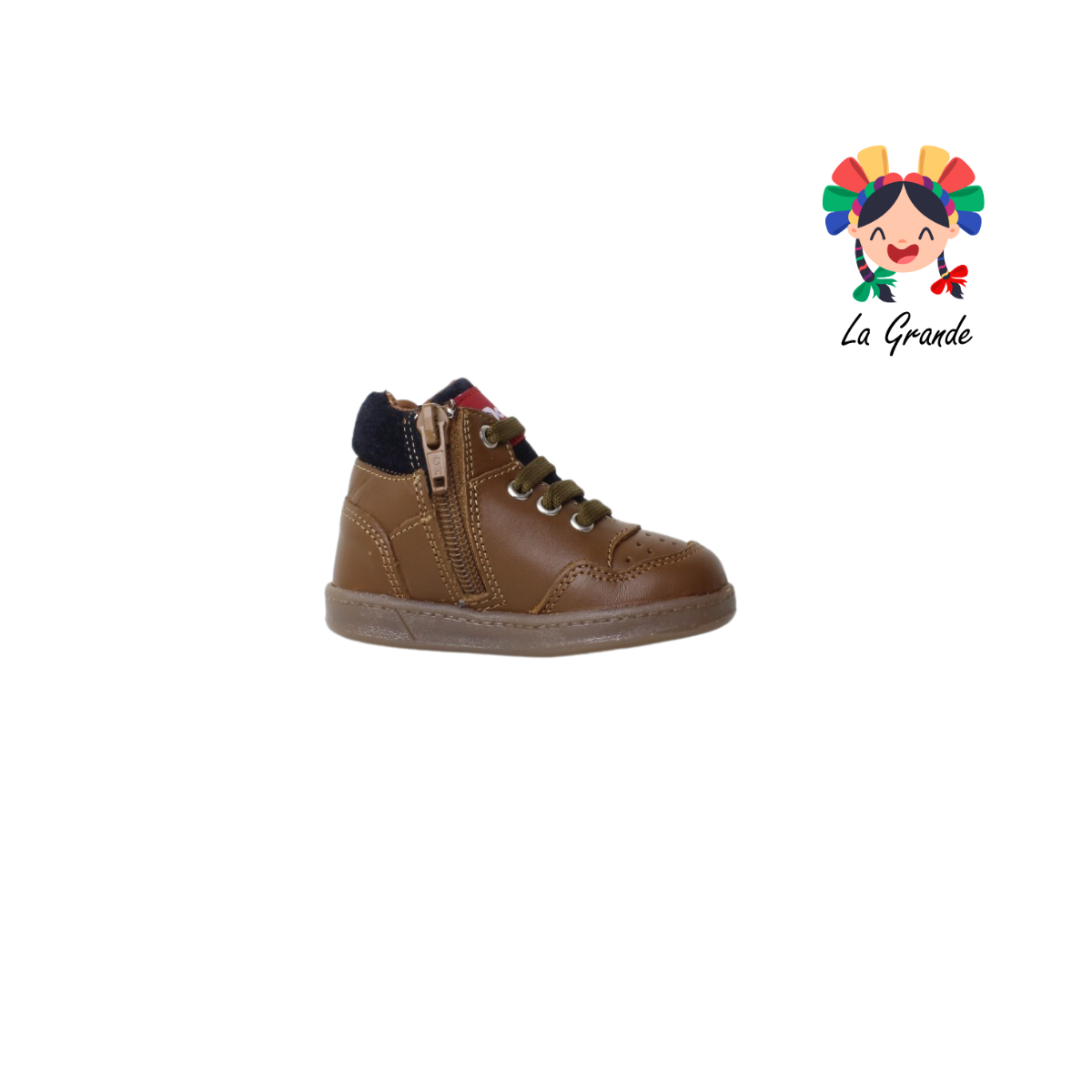 7284 DOGI Camel Piel Zapato Casual para Bebé